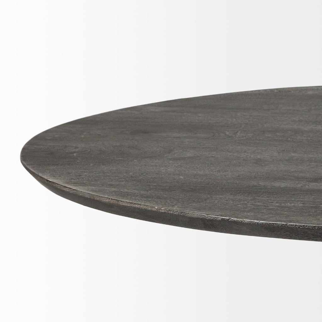Modern Wood & Metal Rectangular Dining Table for Dining Room