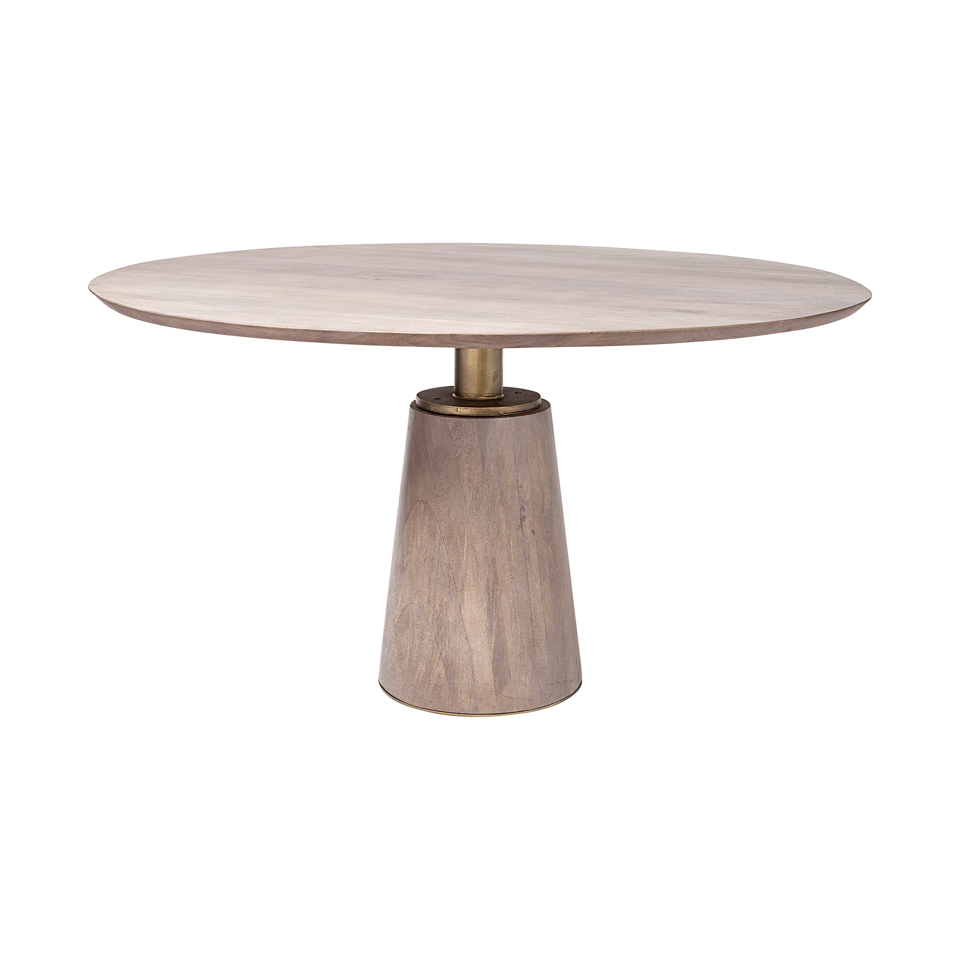 Modern Wood & Metal Rectangular Dining Table for Dining Room