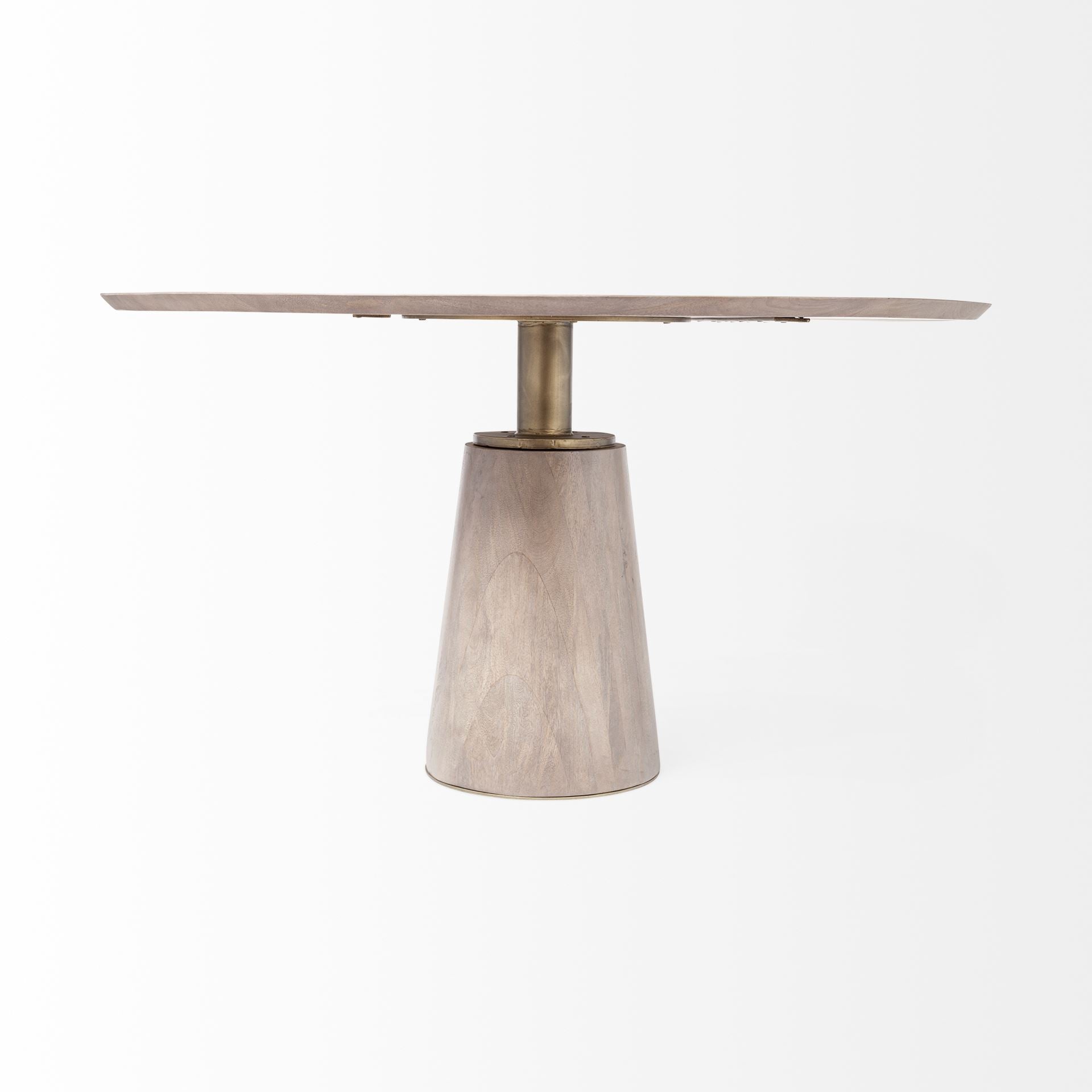 Modern Wood & Metal Rectangular Dining Table for Dining Room