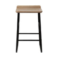 Tabouret de bar/comptoir moderne en bois et métal sans accoudoirs pour salle à manger