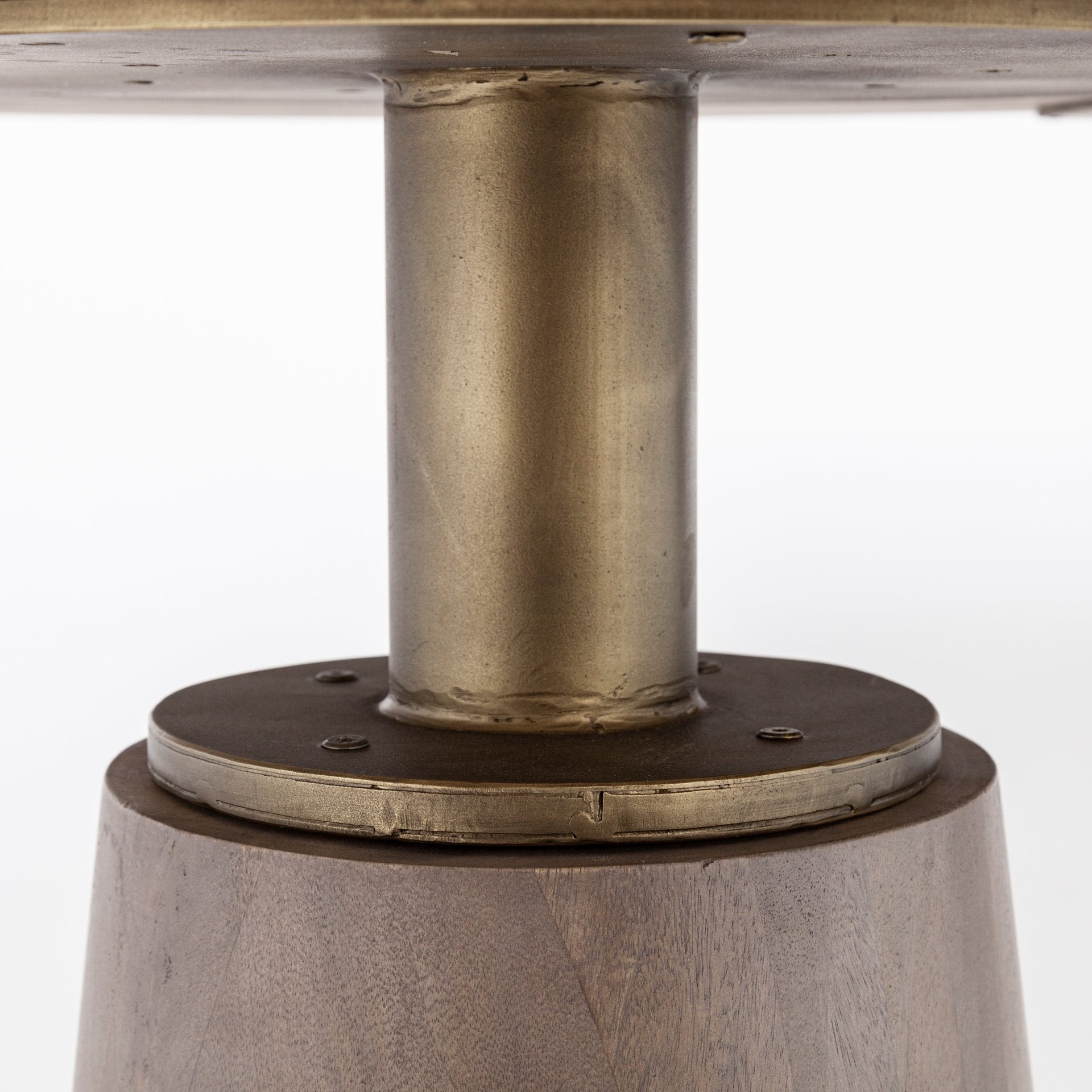 Modern Wood & Metal Rectangular Dining Table for Dining Room