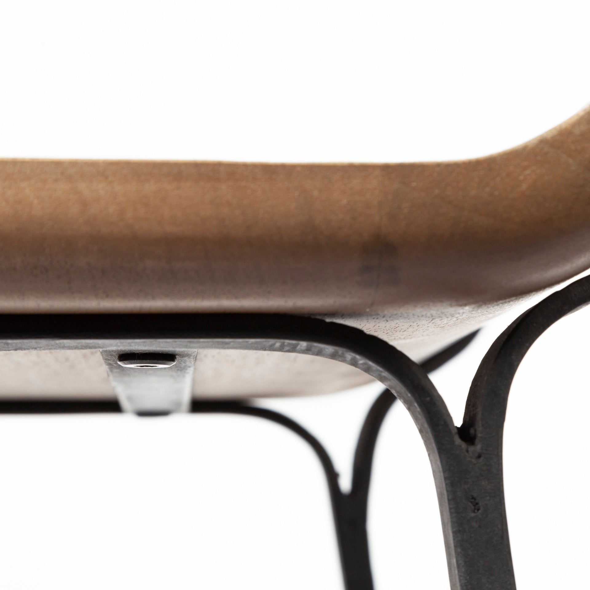 Tabouret de bar/comptoir moderne en bois et métal sans accoudoirs pour salle à manger