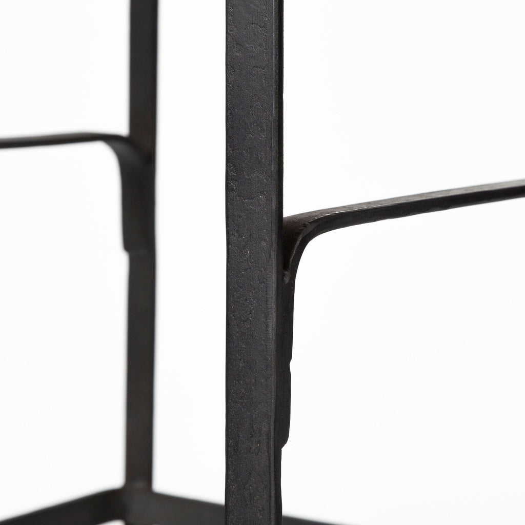 Tabouret de bar/comptoir moderne en bois et métal sans accoudoirs pour salle à manger