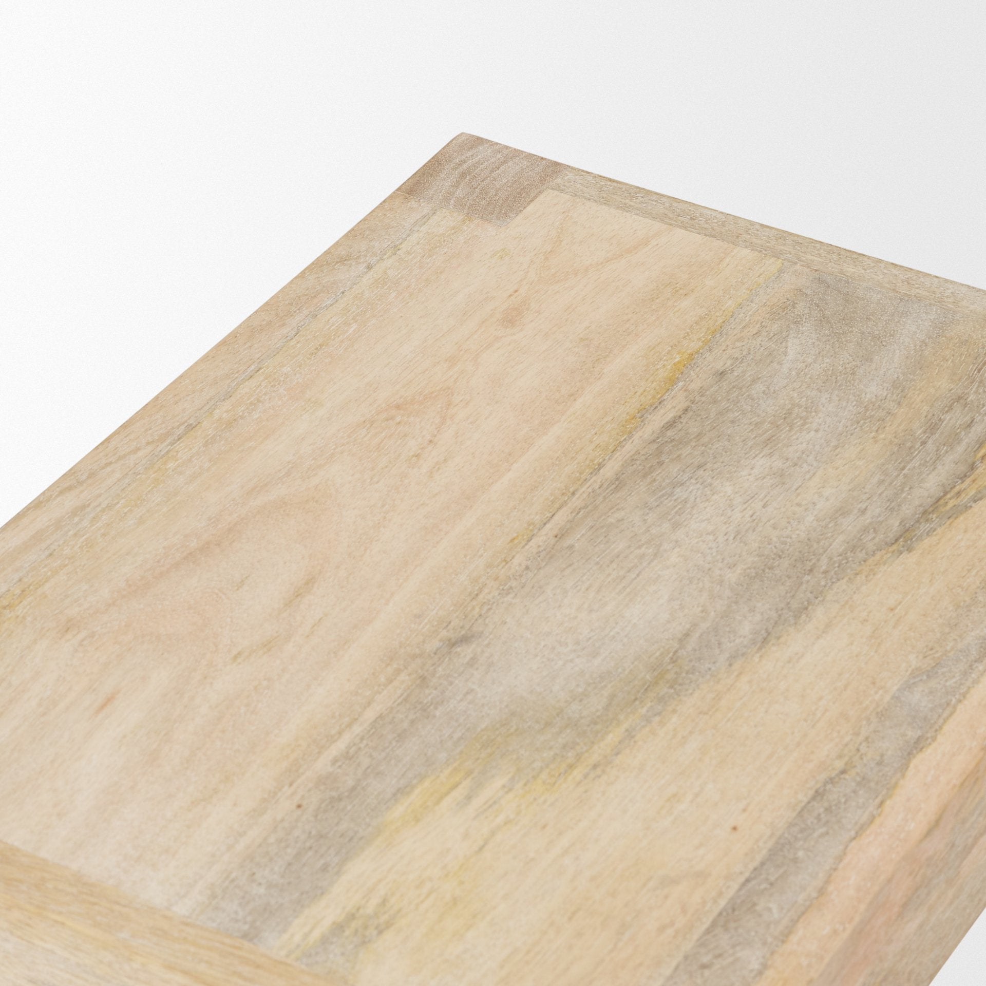 Tabouret de comptoir sans dossier en bois et métal style ferme pour salle à manger