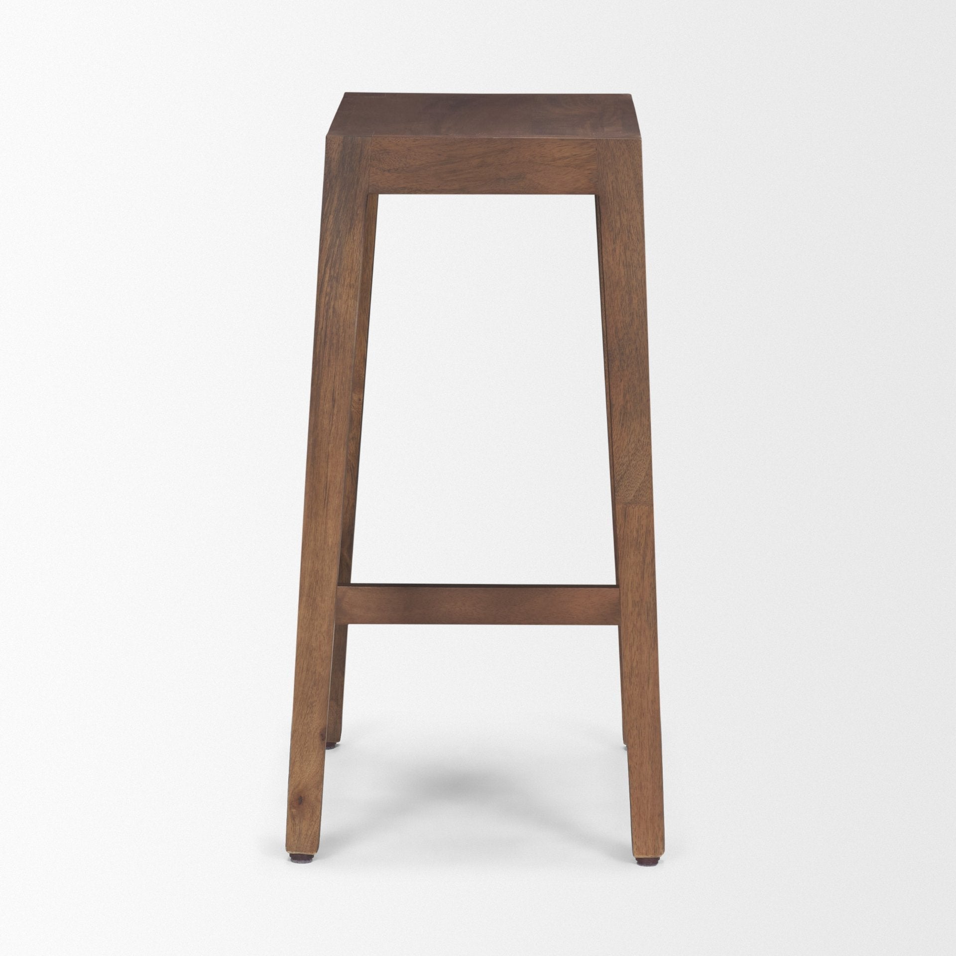 Tabouret de comptoir sans dossier en bois et métal style ferme pour salle à manger