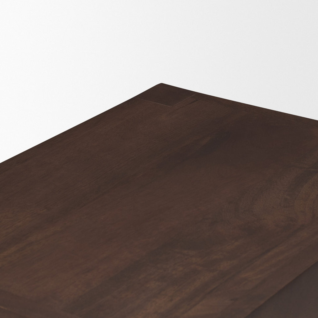 Tabouret de comptoir sans dossier en bois et métal style ferme pour salle à manger