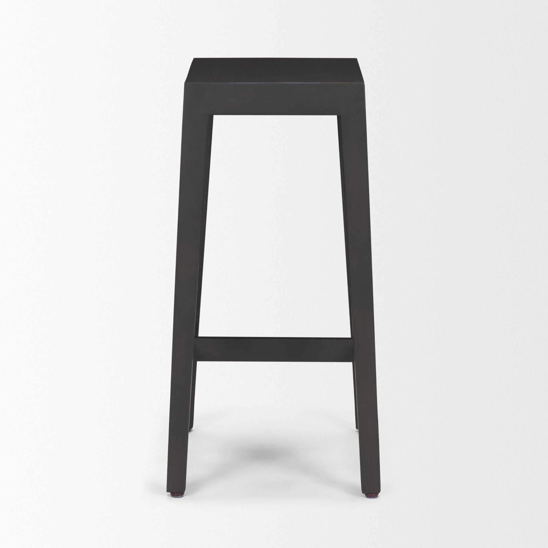Tabouret de comptoir sans dossier en bois et métal style ferme pour salle à manger