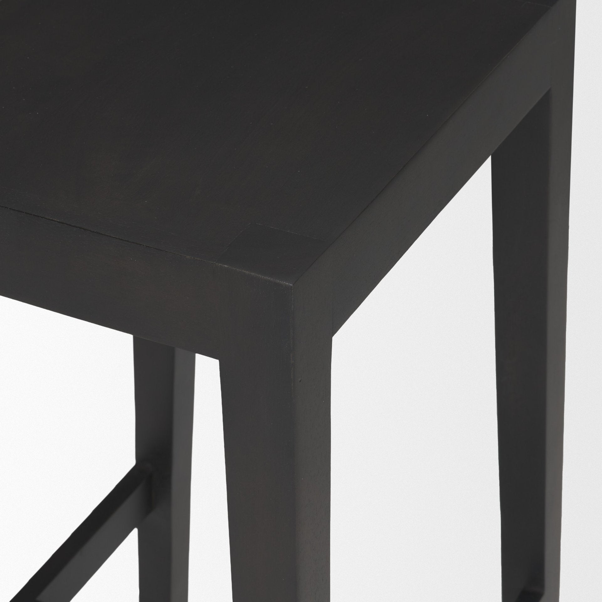 Tabouret de comptoir sans dossier en bois et métal style ferme pour salle à manger