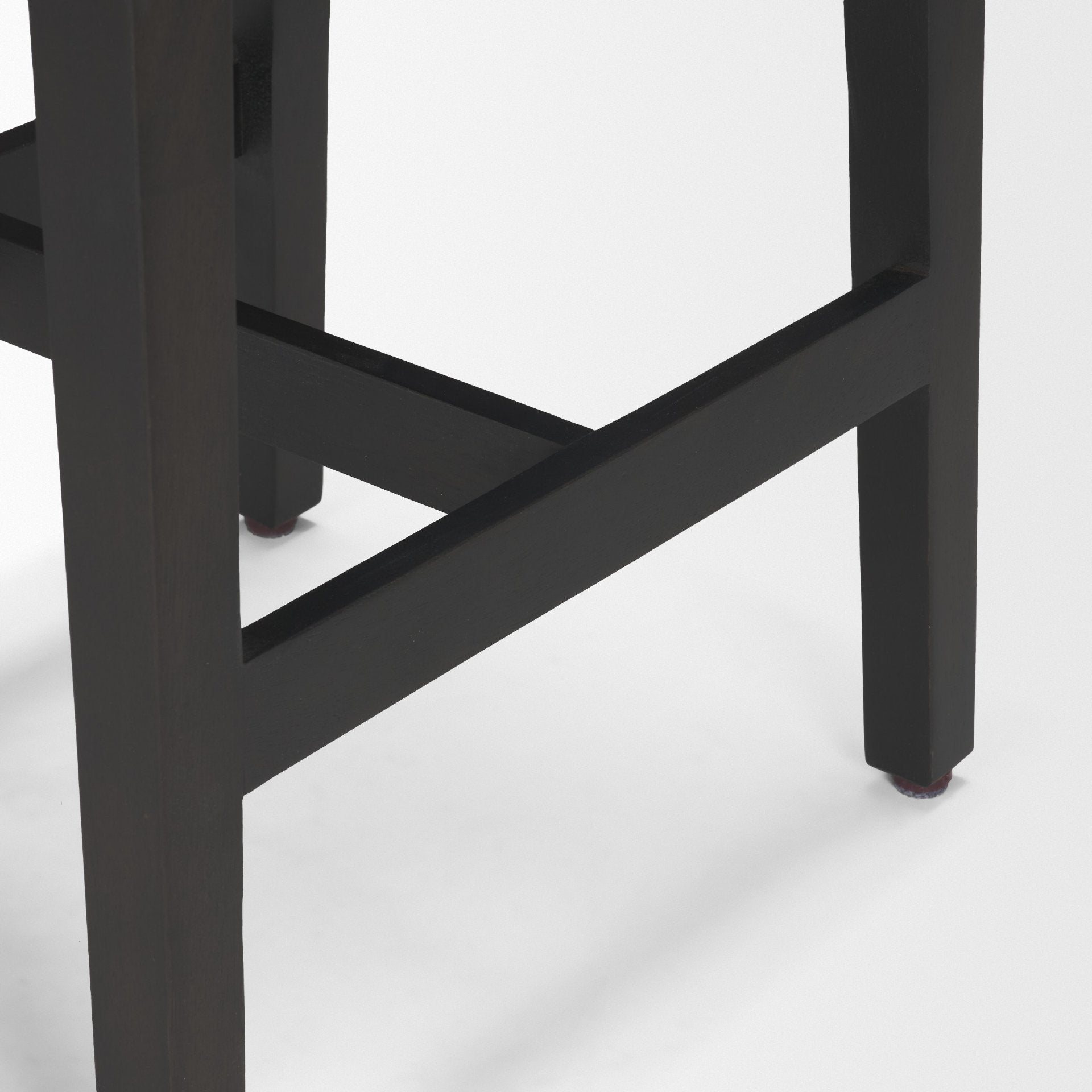 Tabouret de comptoir sans dossier en bois et métal style ferme pour salle à manger