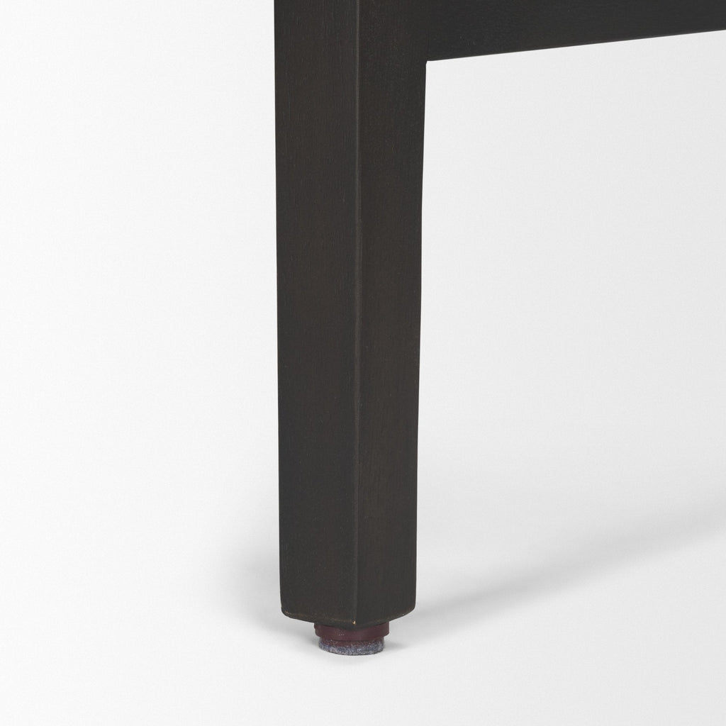 Tabouret de comptoir sans dossier en bois et métal style ferme pour salle à manger