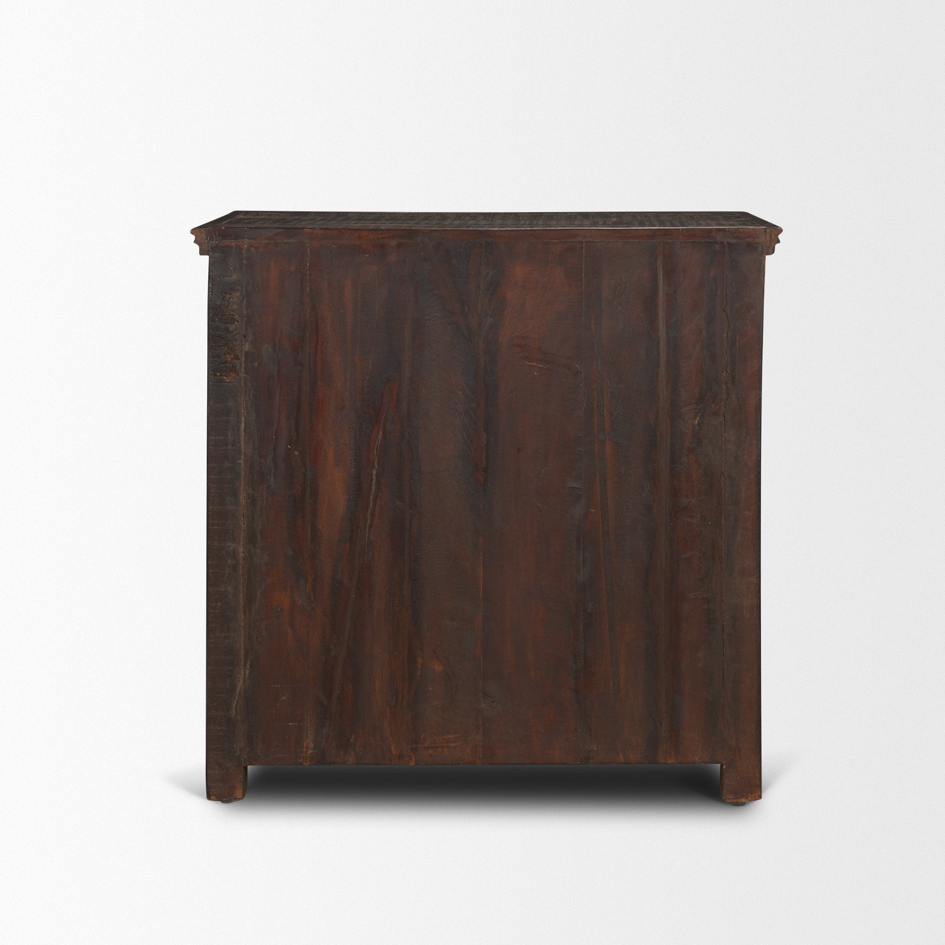 Industrial Reclaimed Wood & Metal 3-Drawer Cabinet for Living Room