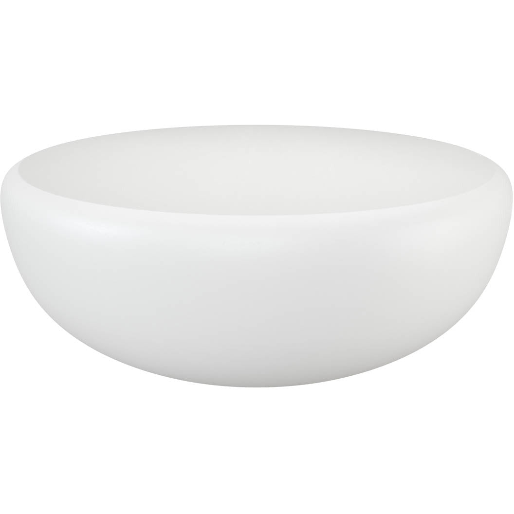 Modern Stone-Look & Metal Coffee Table with Round Top for Living Room