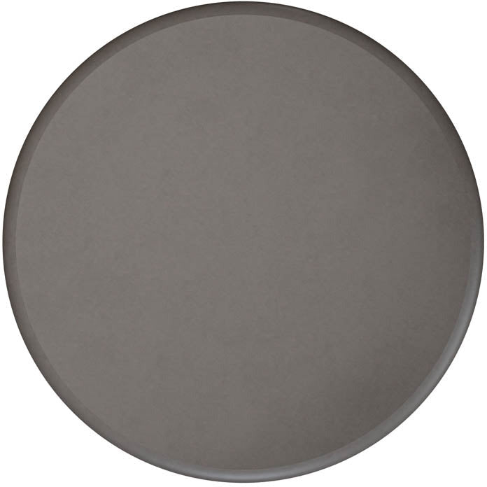 Modern Stone-Look & Metal Coffee Table with Round Top for Living Room