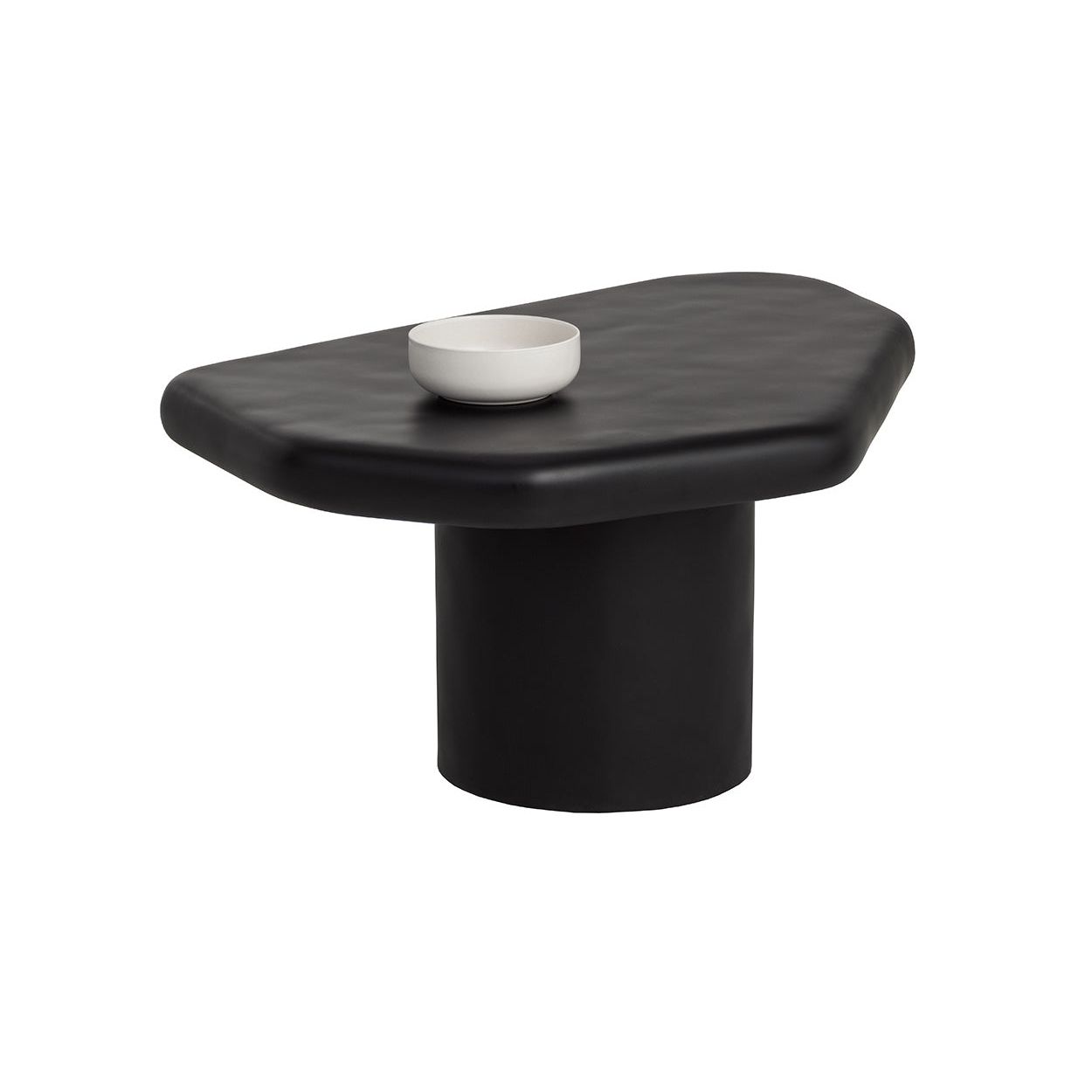 Table basse moderne en bois et métal avec base ouverte - Petite pour salon