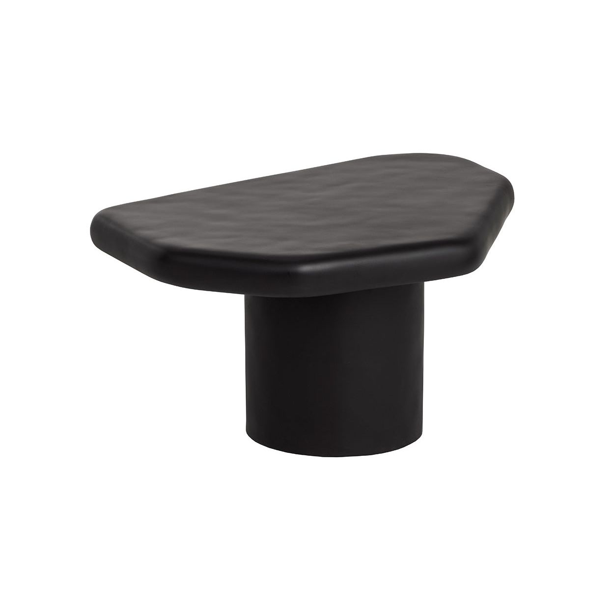 Modern Wood & Metal Coffee Table with Open Frame Base - Small for Living Room