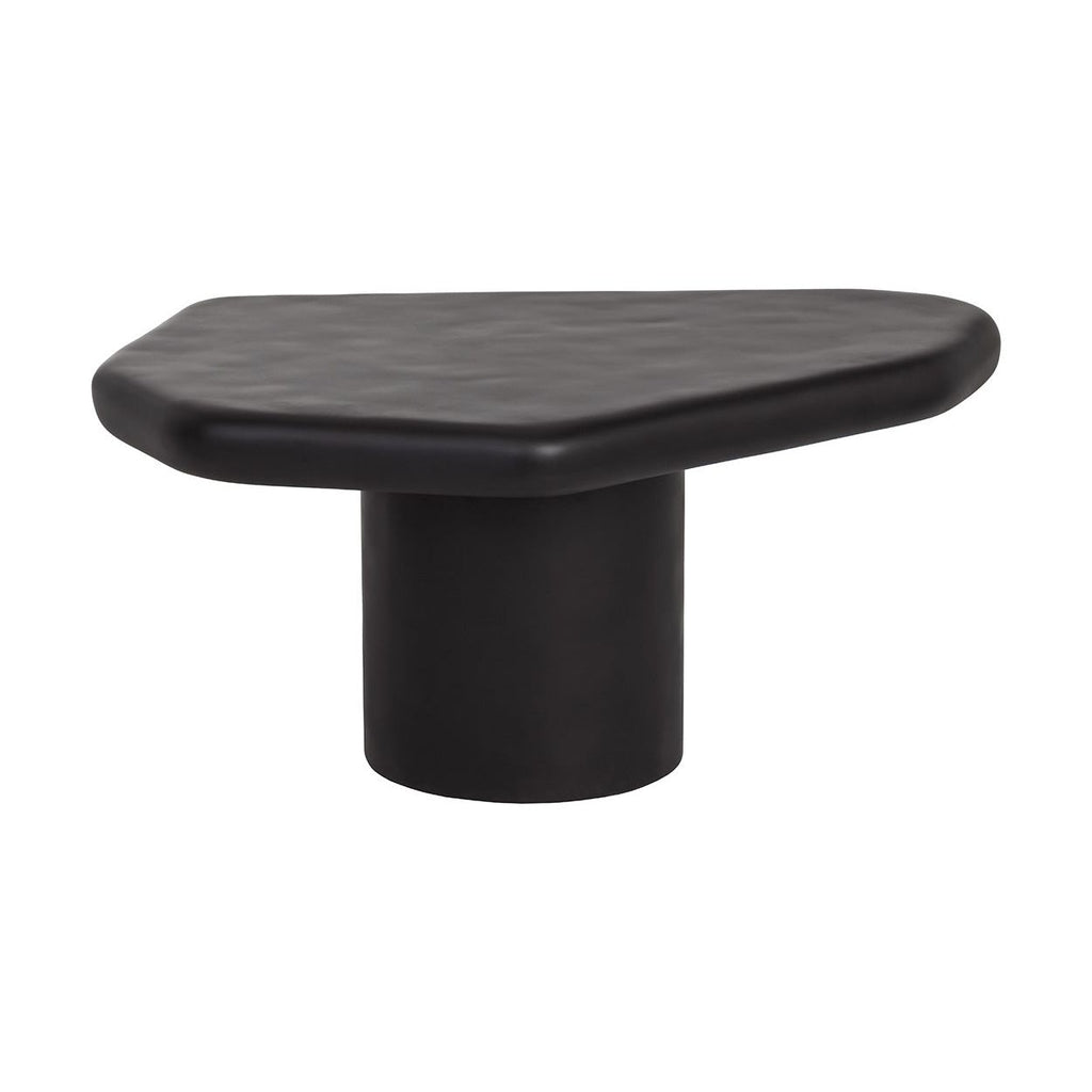 Table basse moderne en bois et métal avec base ouverte - Petite pour salon