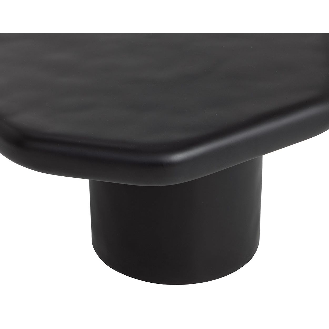 Table basse moderne en bois et métal avec base ouverte - Petite pour salon