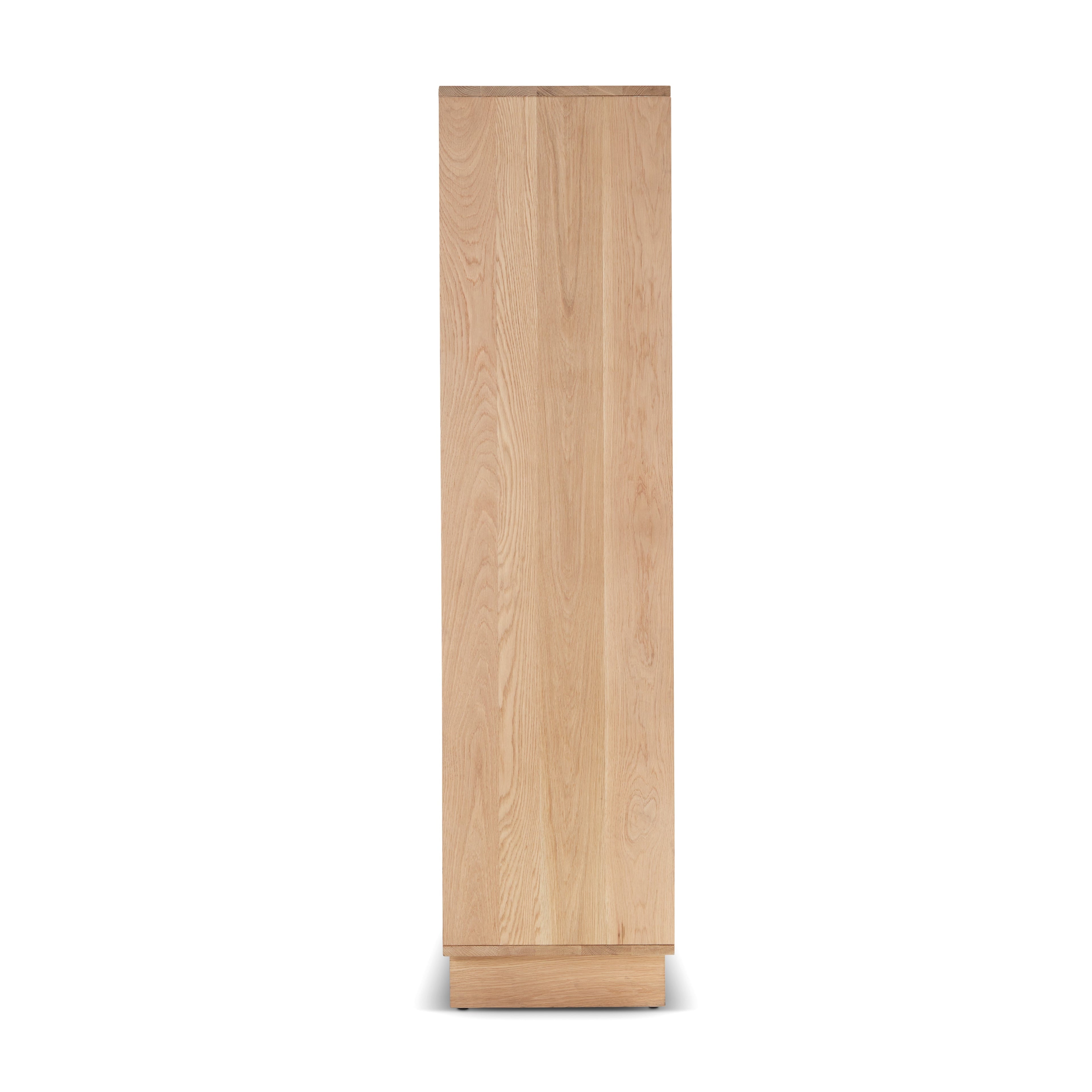 Grand meuble en bois naturel avec étagère de présentation ouverte pour salon et bureau à domicile