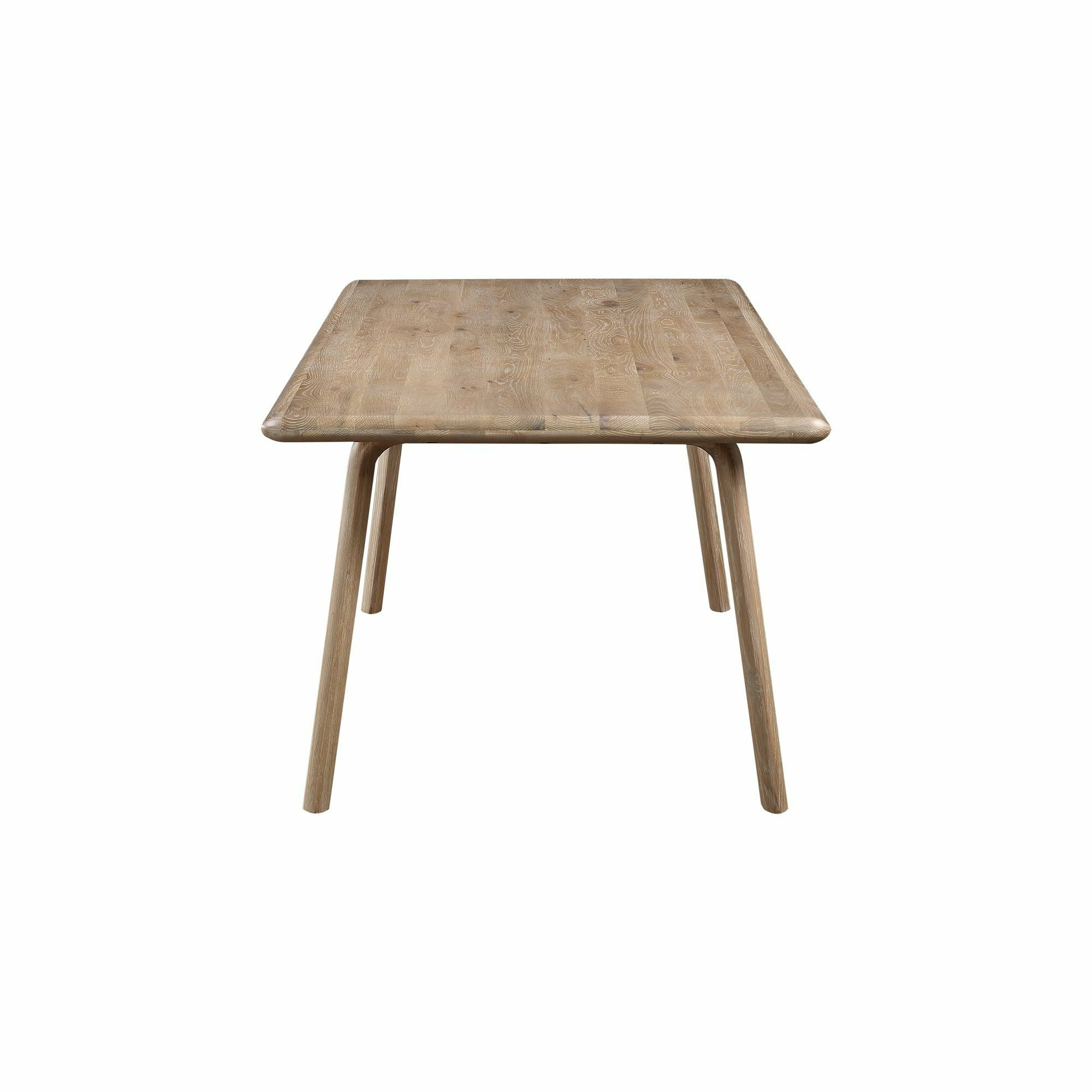 Table de salle à manger moderne en bois et métal avec pieds en épingle à cheveux pour salle à manger