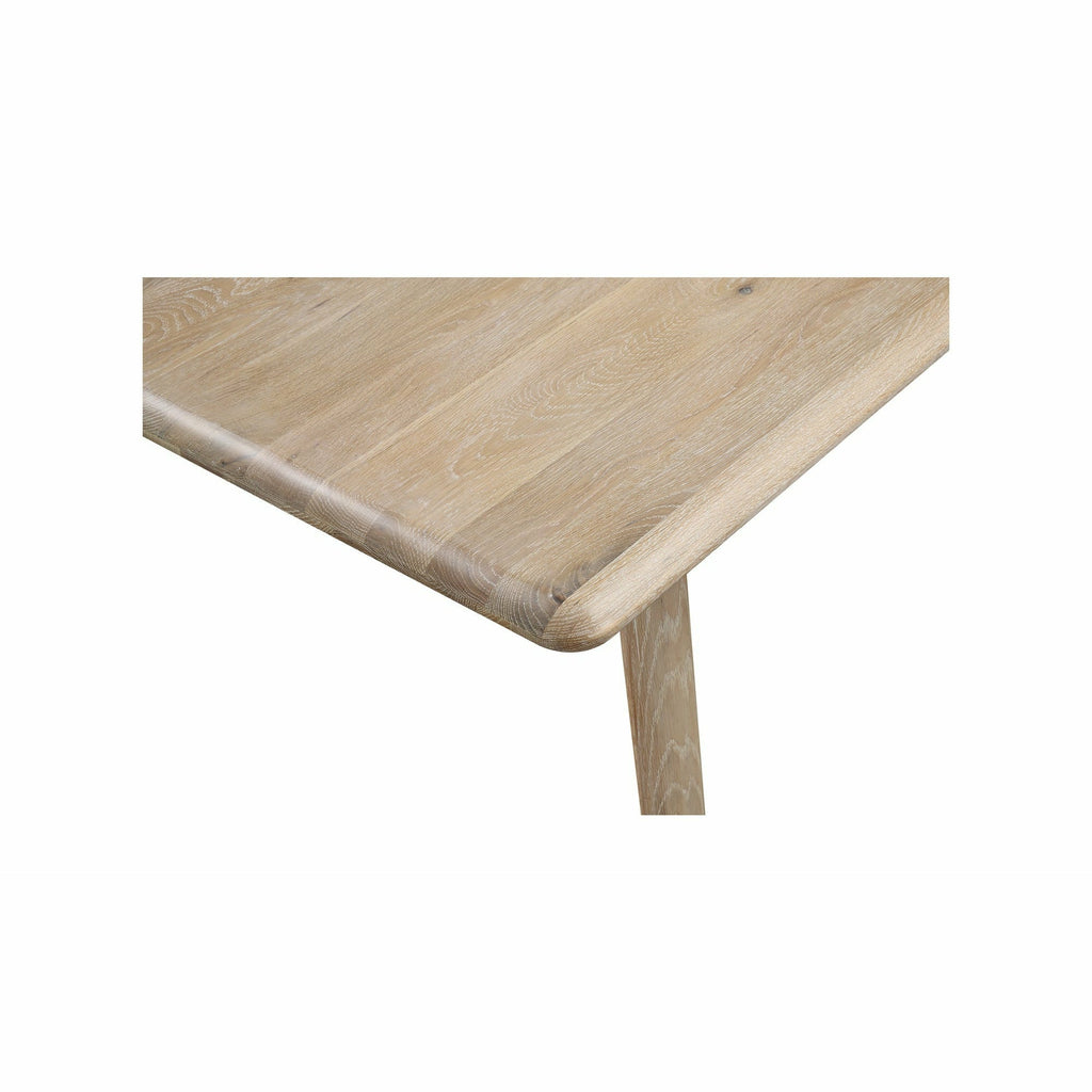 Table de salle à manger moderne en bois et métal avec pieds en épingle à cheveux pour salle à manger