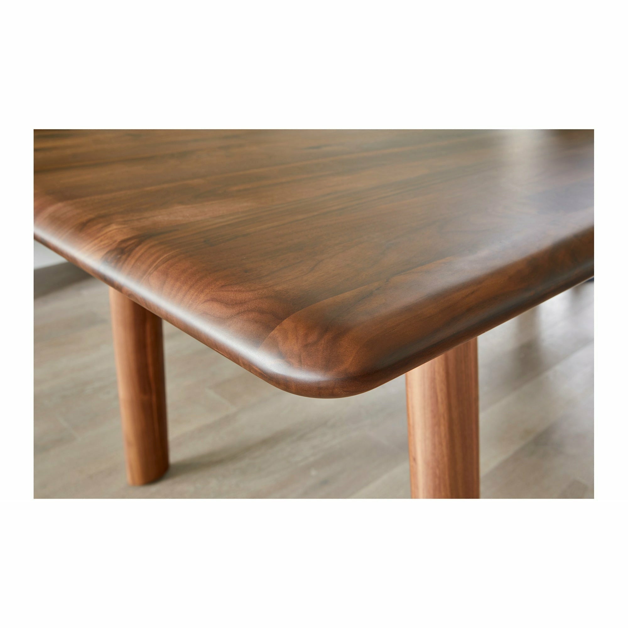 Modern Wood & Metal Dining Table with Hairpin Legs for Dining Room