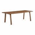 Table de salle à manger moderne en bois et métal avec pieds en épingle à cheveux pour salle à manger