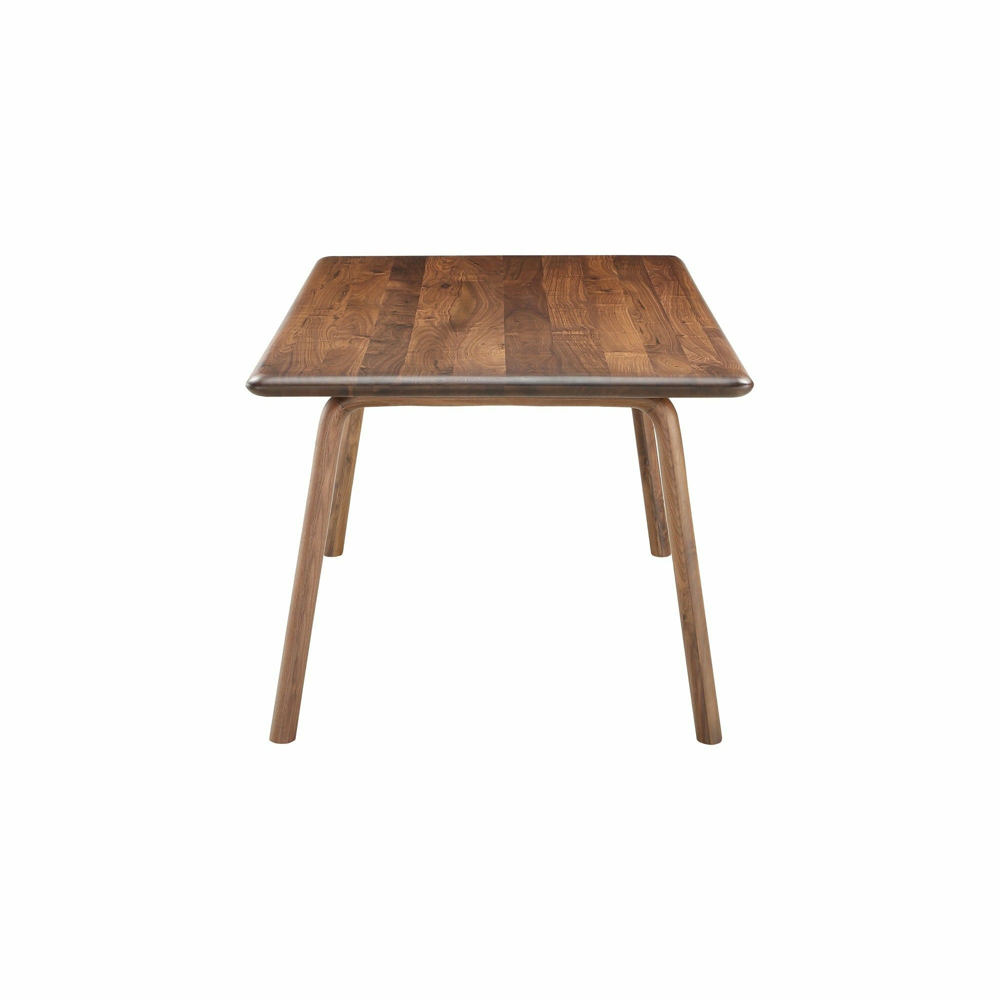 Table de salle à manger moderne en bois et métal avec pieds en épingle à cheveux pour salle à manger