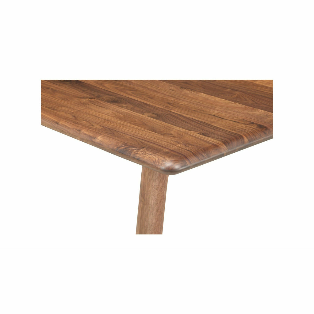 Table de salle à manger moderne en bois et métal avec pieds en épingle à cheveux pour salle à manger
