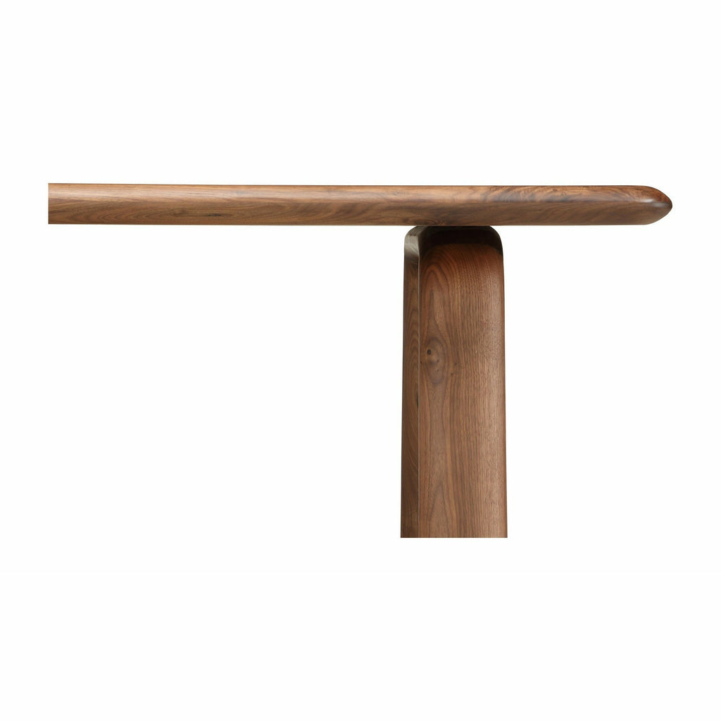Table de salle à manger moderne en bois et métal avec pieds en épingle à cheveux pour salle à manger