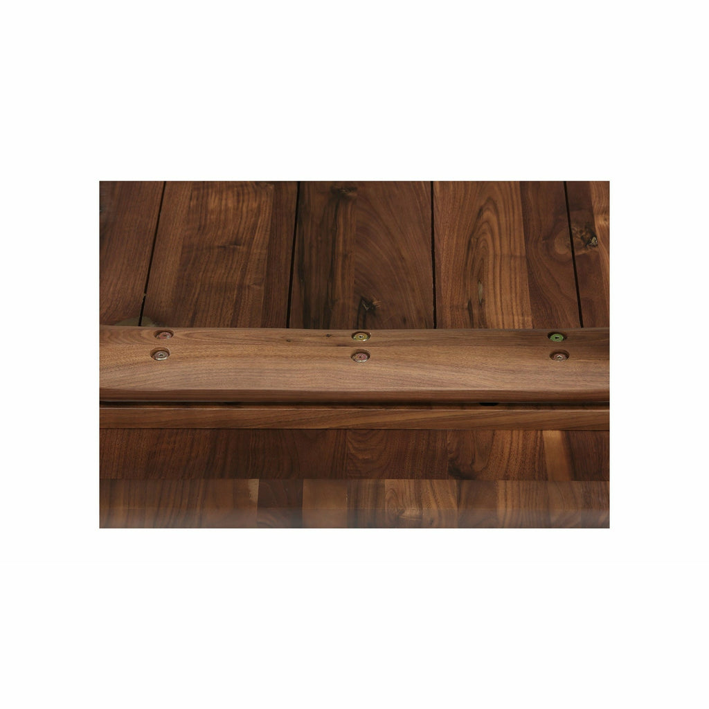 Table de salle à manger moderne en bois et métal avec pieds en épingle à cheveux pour salle à manger