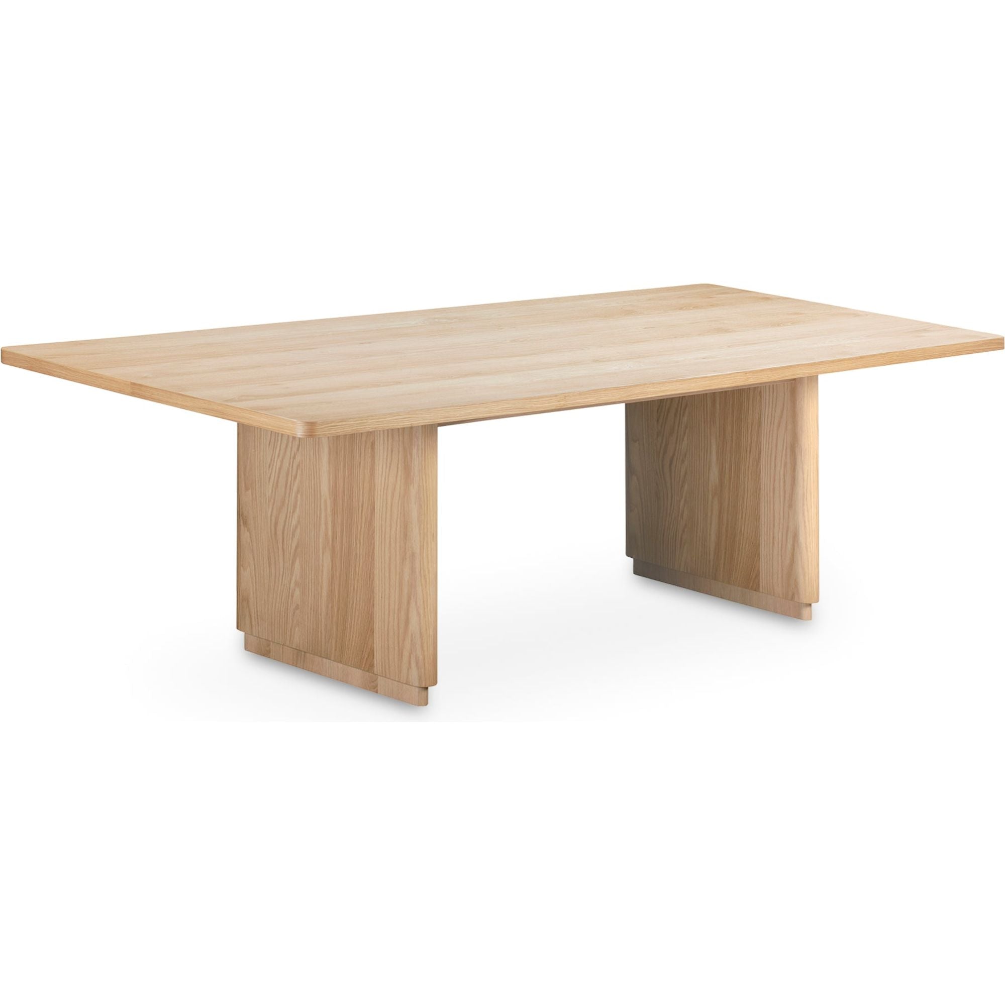 Modern Wood Round Dining Table with Angled Leg Base for Dining Room
