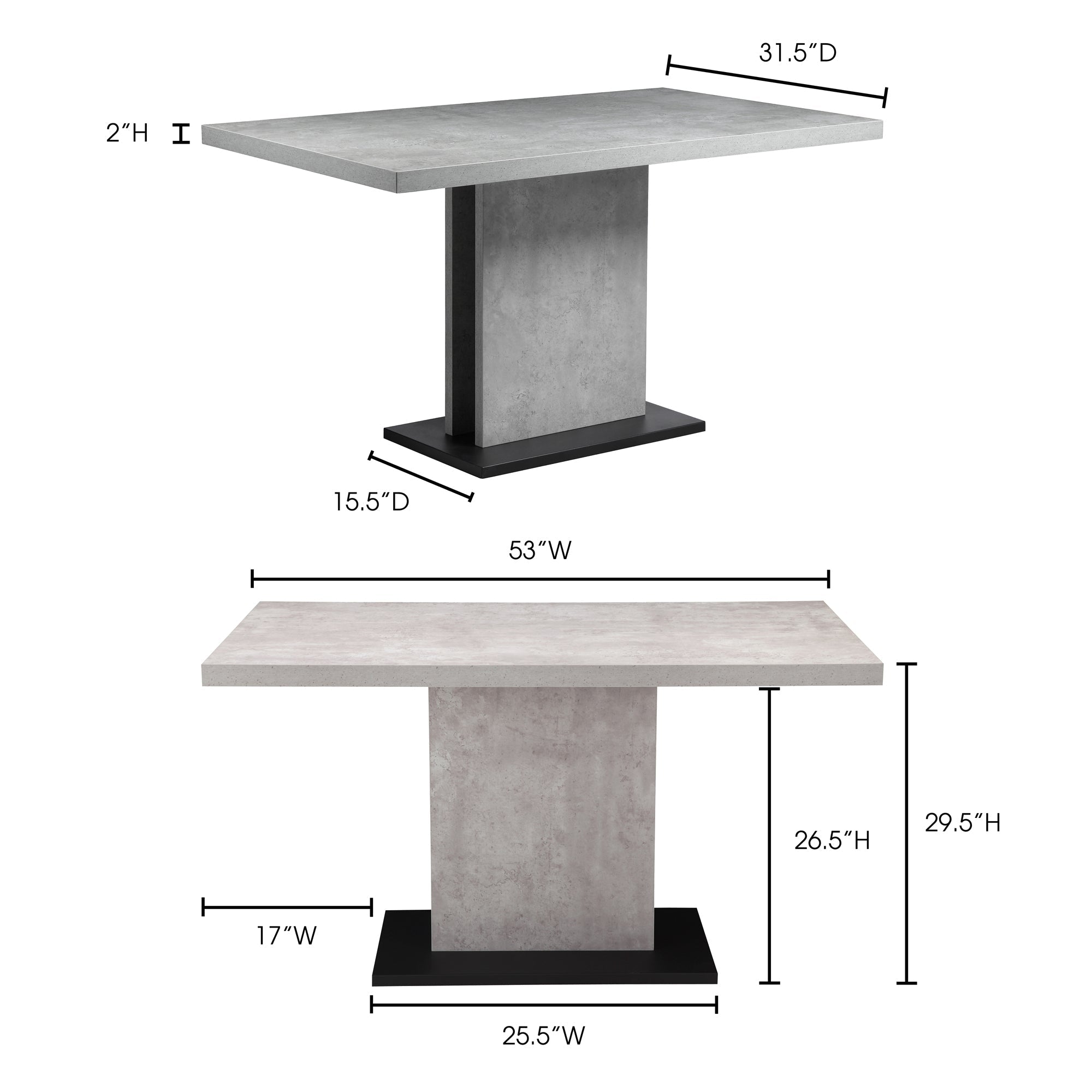 Industrial Reclaimed Wood & Metal Dining Table for Dining Room