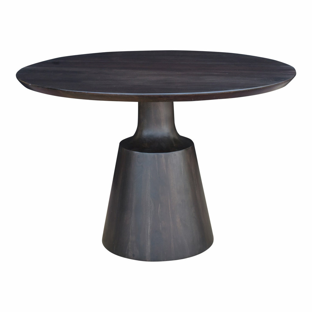 Table à manger en bois massif de style méditerranéen avec pieds tournés pour salle à manger