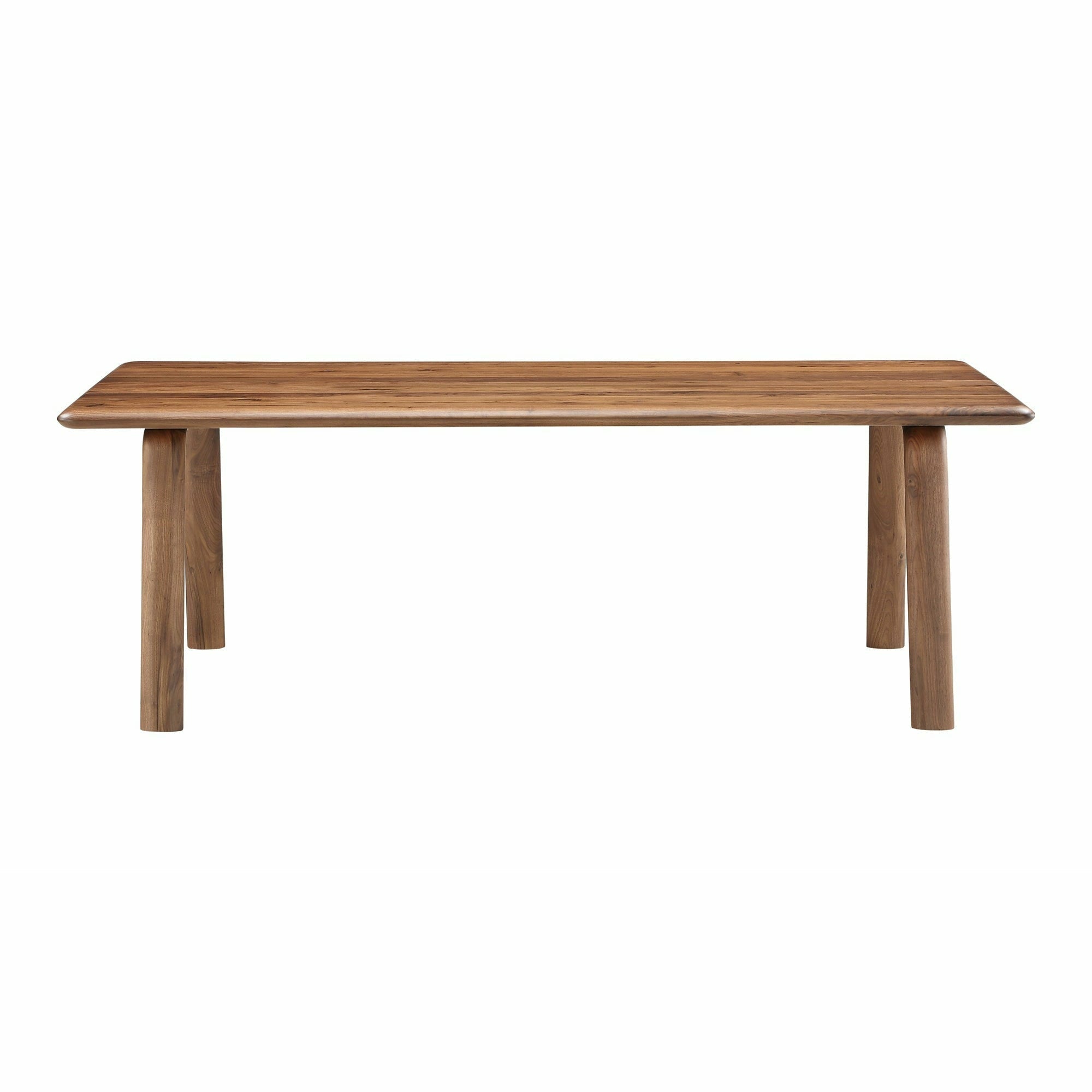Table de salle à manger moderne en bois et métal avec pieds en épingle à cheveux pour salle à manger