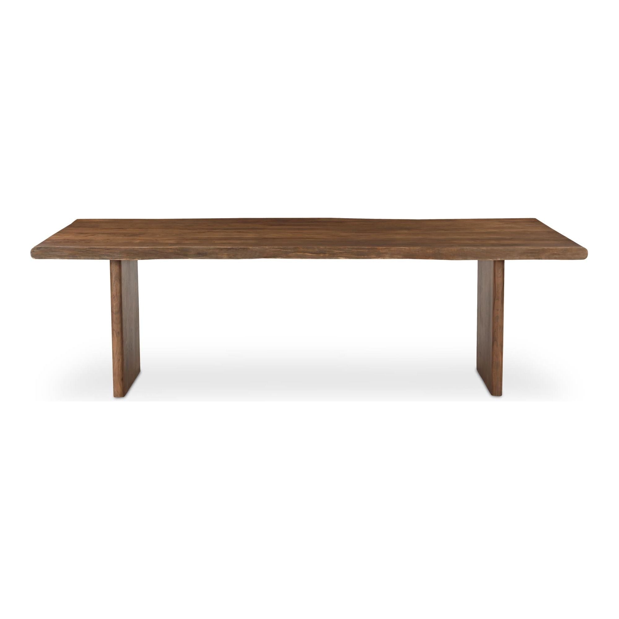 Contemporary Wood Dining Table with Sculptural Pedestal Base for Dining Room