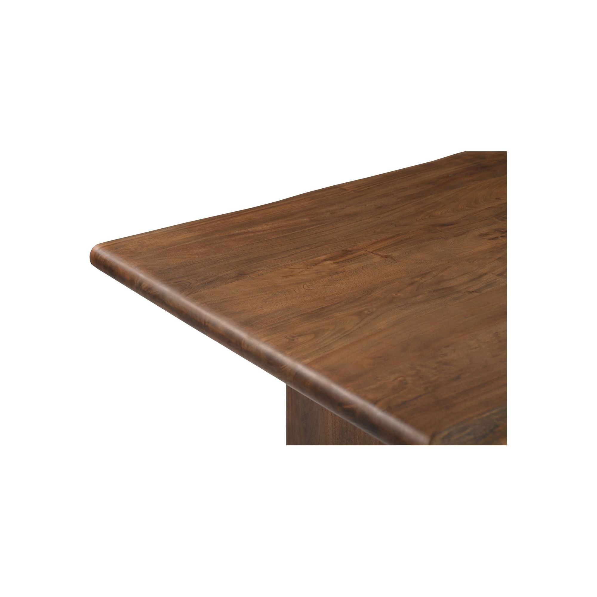 Table à manger contemporaine en bois avec piètement sculptural pour salle à manger