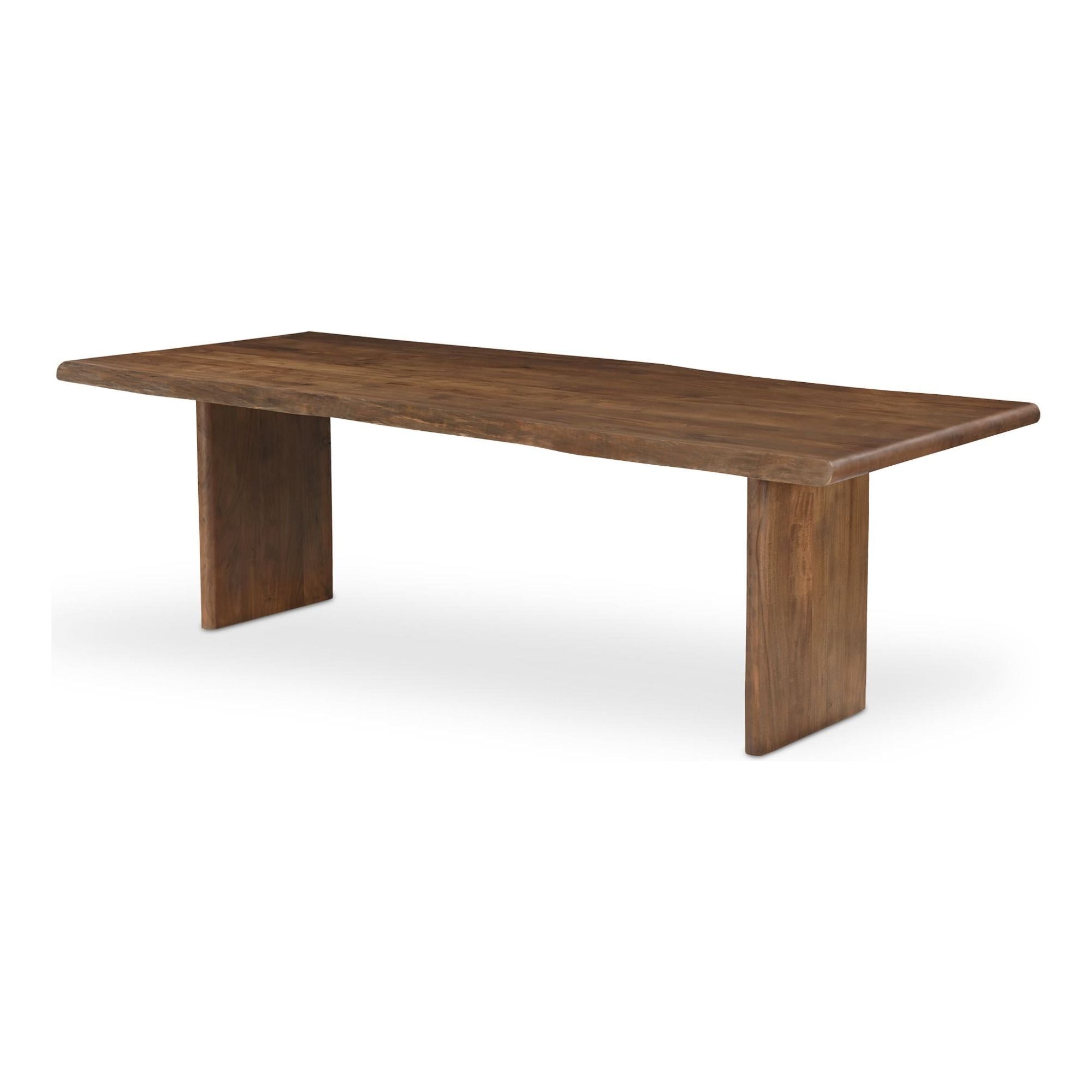 Table à manger contemporaine en bois avec piètement sculptural pour salle à manger
