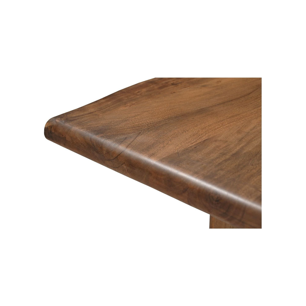 Table à manger contemporaine en bois avec piètement sculptural pour salle à manger