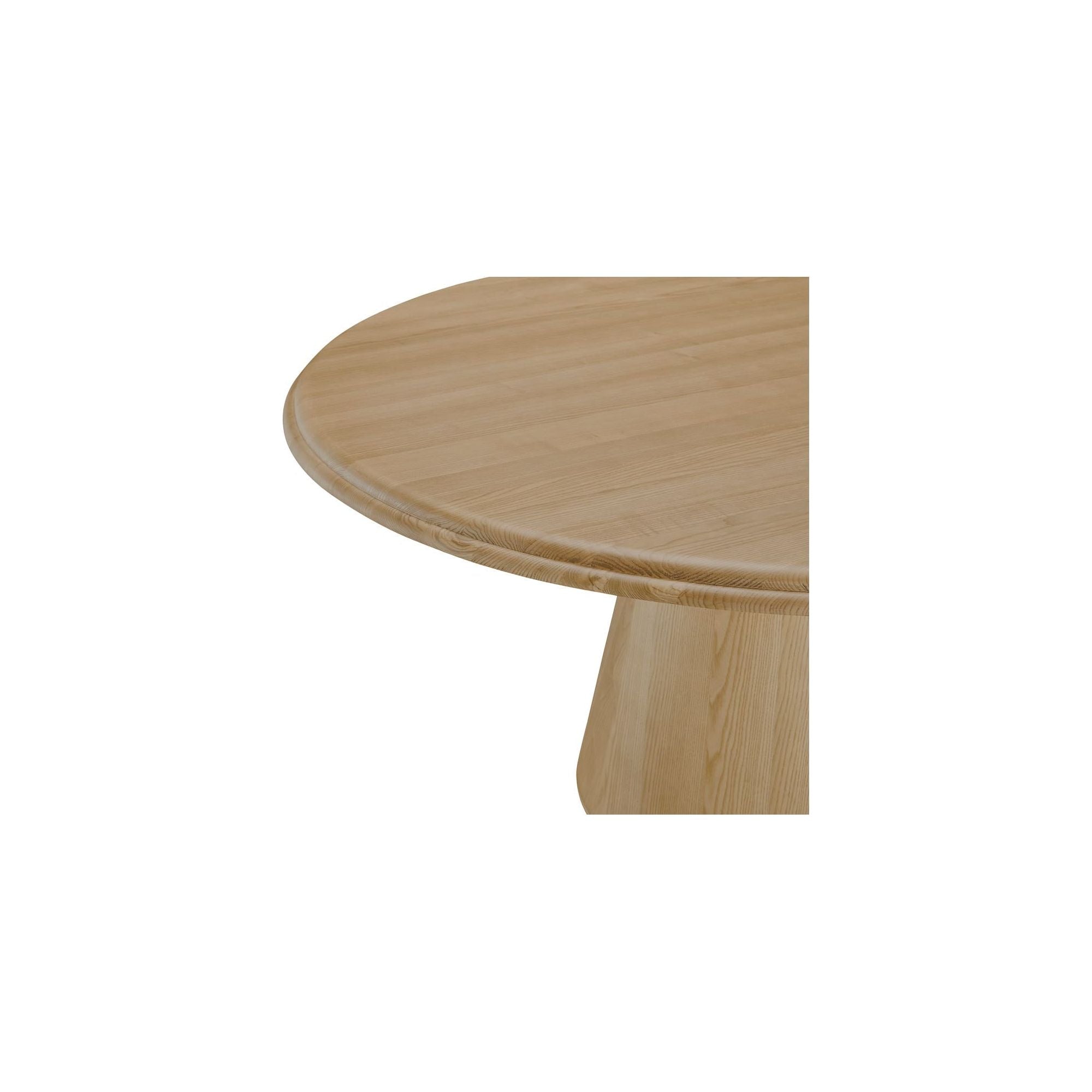 Table à manger en bois massif naturel avec bords organiques pour salle à manger