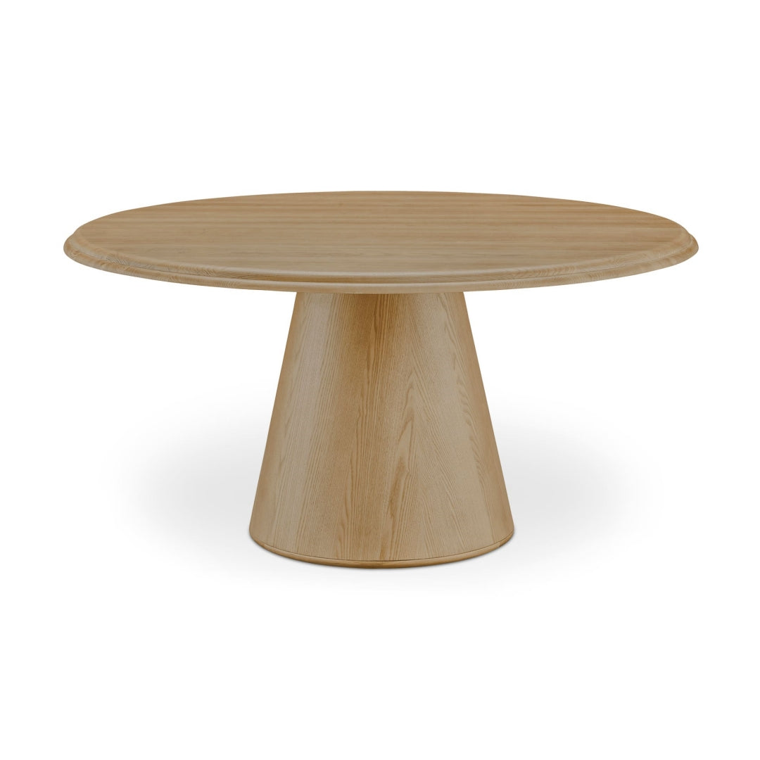 Natural Solid Wood Dining Table with Organic Edge for Dining Room