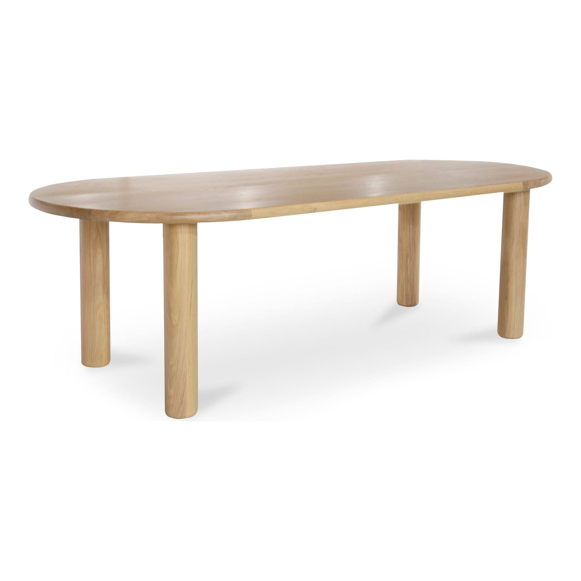 Modern Wood & Metal Dining Table with Minimalist Frame for Dining Room