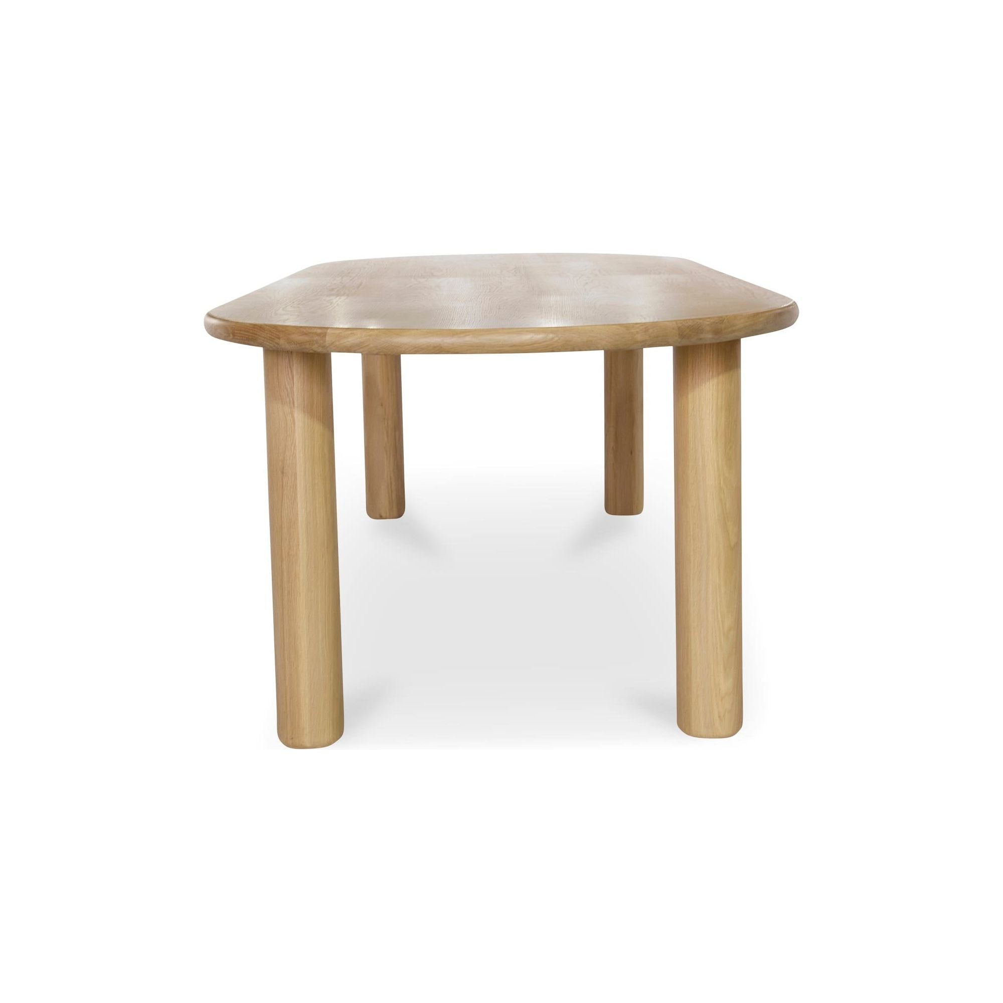 Modern Wood & Metal Dining Table with Minimalist Frame for Dining Room