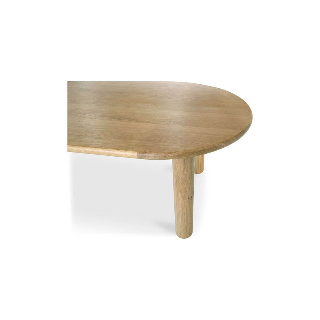 Modern Wood & Metal Dining Table with Minimalist Frame for Dining Room