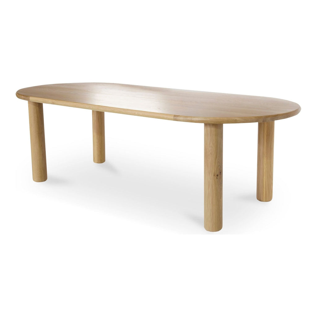 Modern Wood & Metal Dining Table with Minimalist Frame for Dining Room