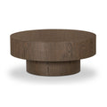 Table basse moderne en bois et métal avec étagère de rangement ouverte pour salon