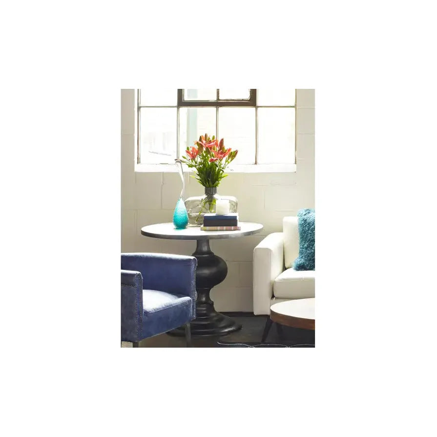 Farmhouse Wood & Metal Dining Table with Trestle Base for Dining Room