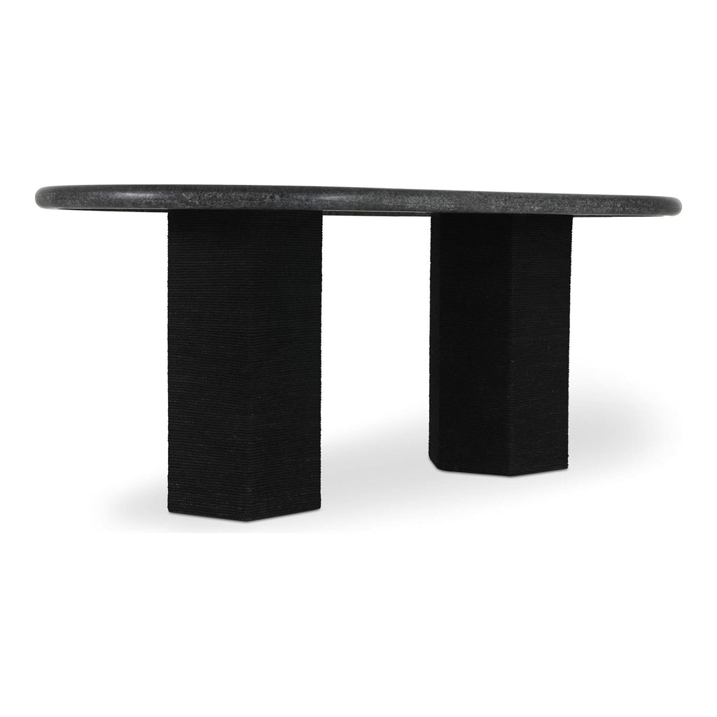 Table à manger contemporaine en bois avec piètement à assemblages sur mesure pour salle à manger