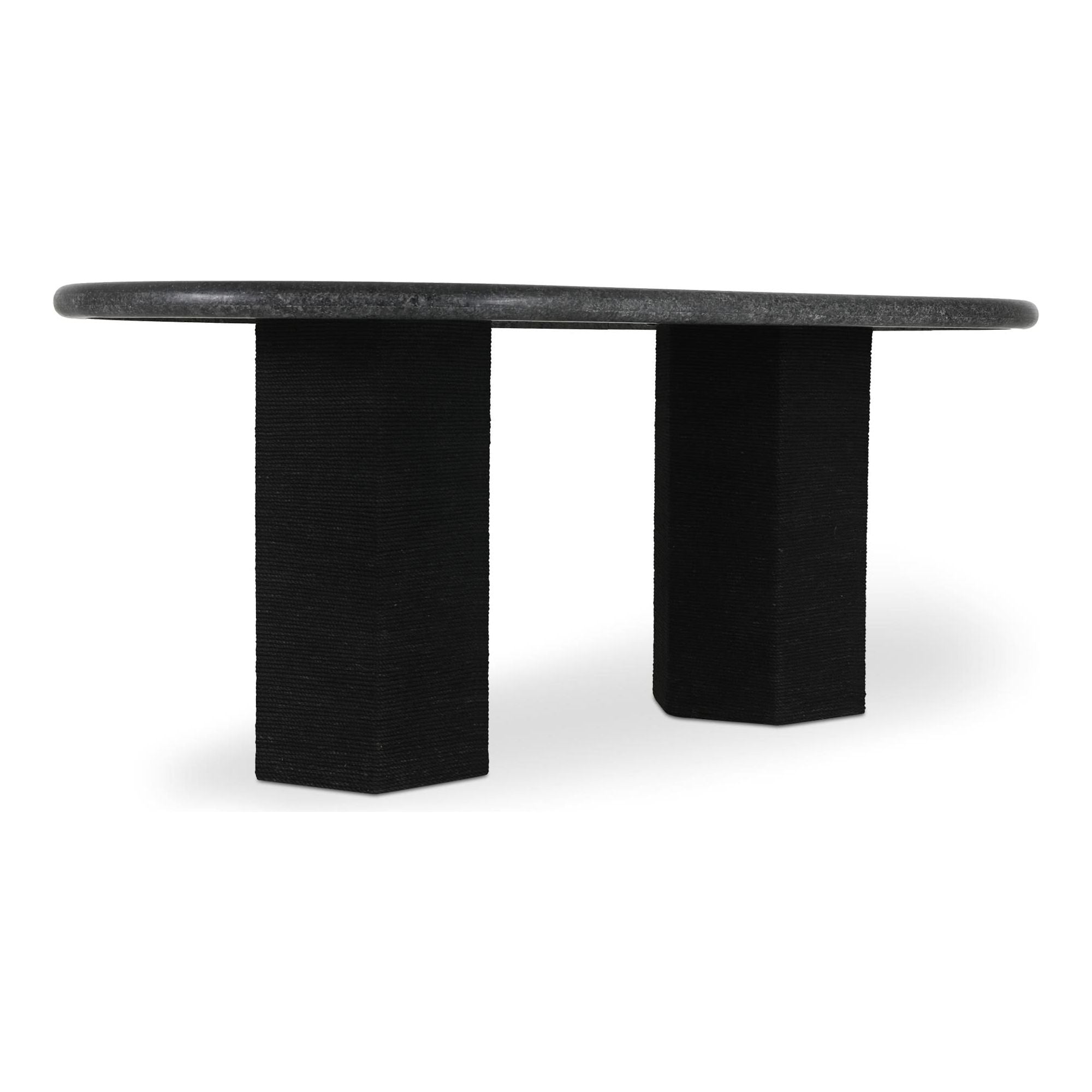 Table à manger contemporaine en bois avec piètement à assemblages sur mesure pour salle à manger