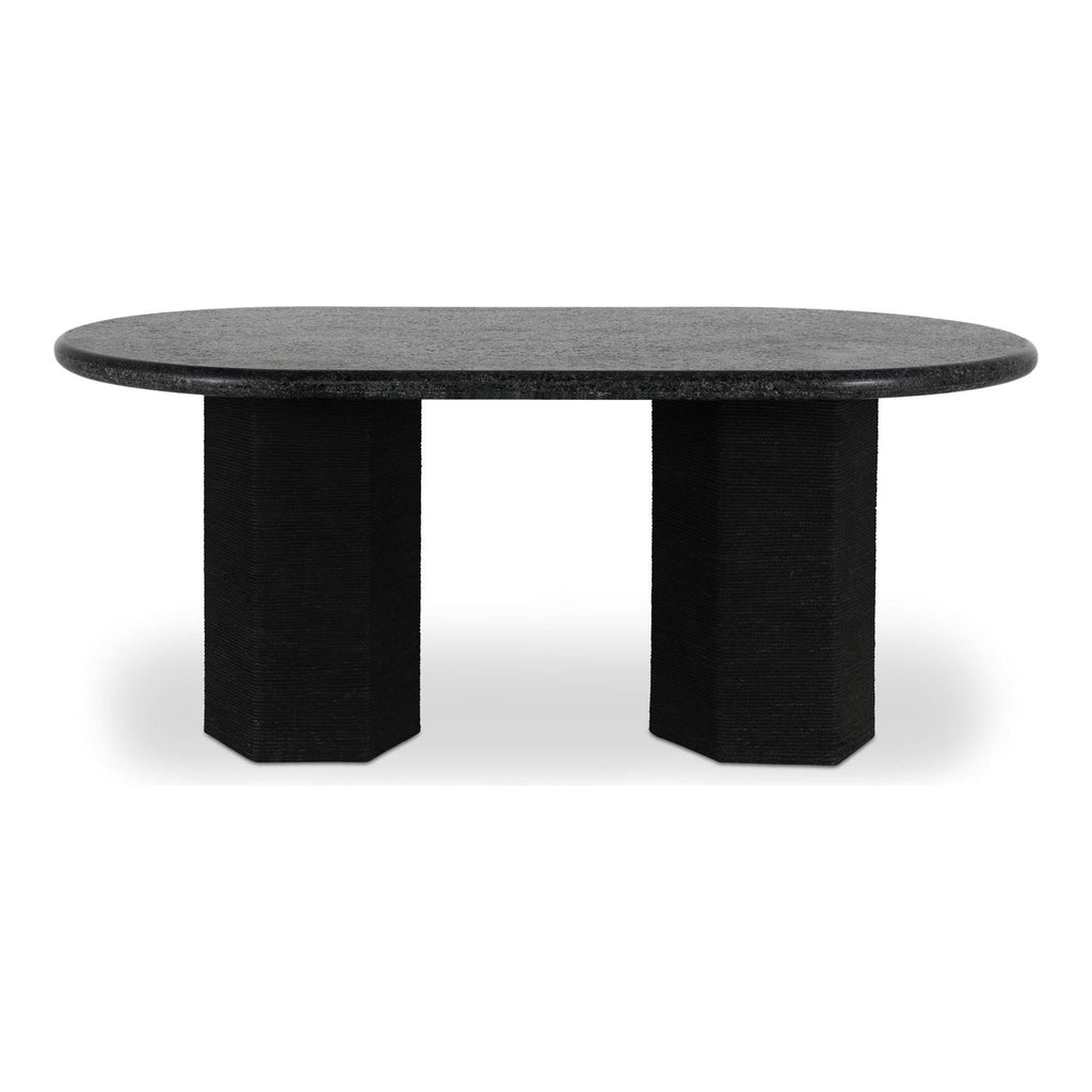 Table à manger contemporaine en bois avec piètement à assemblages sur mesure pour salle à manger