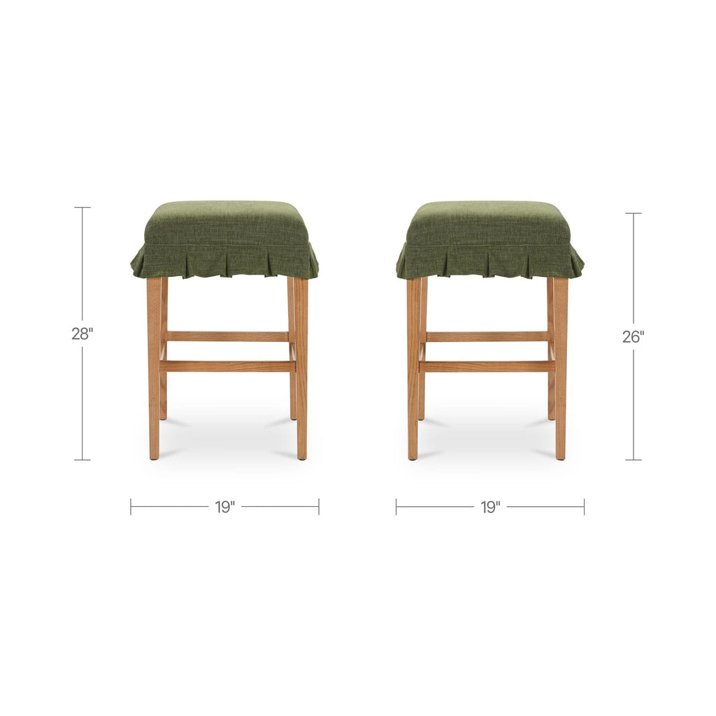 Tabouret de comptoir moderne en bois rembourré avec coussin pour salle à manger